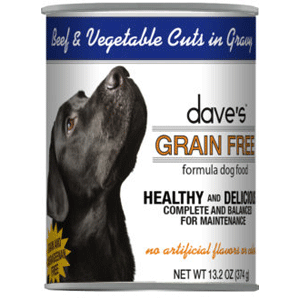 Daves Grain Free Beef & Vegetables in Gravy Canned Dog Food 13.2oz 12 Case Daves, daves, pet food, gf, grain free, beef, vegetables, gravy, Canned, Dog Food